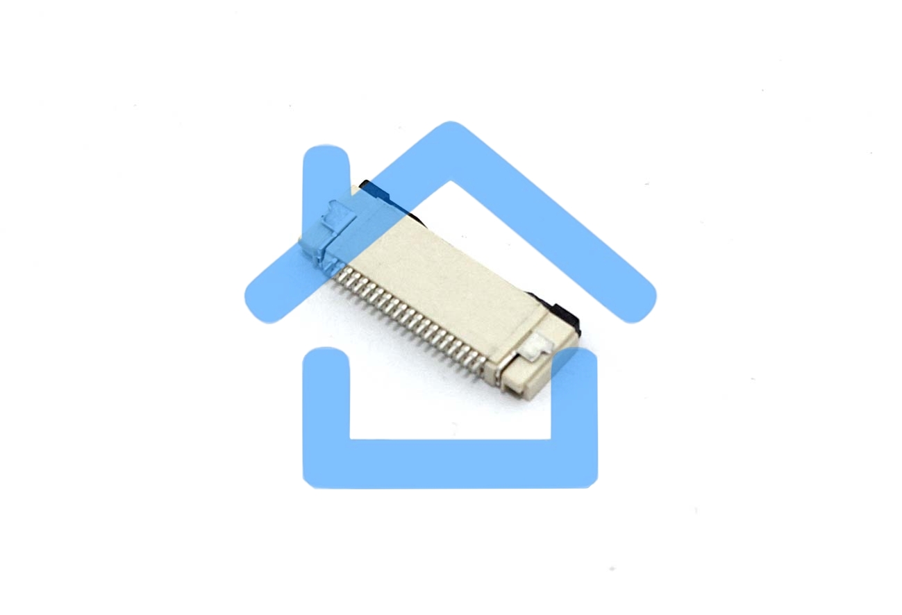 Разъем FPC Flip-Lock 0510-20RLGF 20 pin высота 1мм шаг 0,5мм