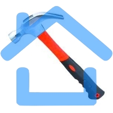 Молоток Matrix гвоздодер 450 г боек c магнитом фиберглассовая обрезиненная рукоятка