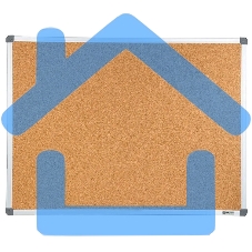 Демонстрационная доска Cactus CS-CBD-90X120 пробковая 90x120см, алюминиевая рама