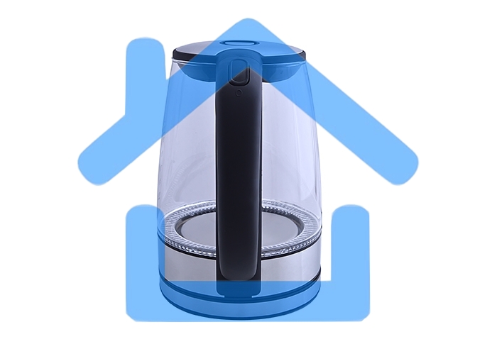 Чайник электрический Centek CT-0030 черный стекло 1.7 л, 2200 Вт, внутр. LED подсветка, защита от вкл б/воды