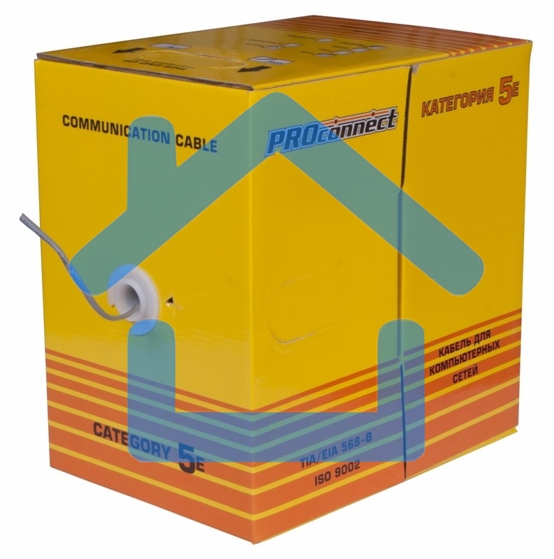 Кабель Proconnect (01-0027) Кабель UTP CAT5e 2 пары (305м) 0.51 мм