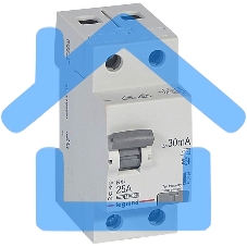 Выключатель автоматический дифференциального тока 30мА 25А 2П ACLegrand 402024 RX3