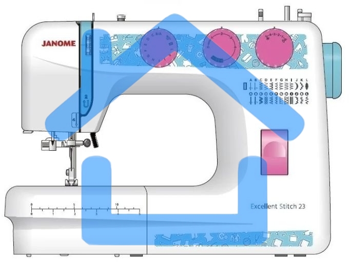 Швейная машина Janome Excellent Stitch 23 белый
