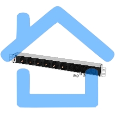 Блок распределения питания ЦМО R-10-6S-5C13-I-440-Z гор.размещ. 5xC13 6xSchuko базовые 10A без вилки