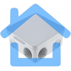 Коробка распределительная КМР-030-031 с крышкой наружная (85х85х40) 8 мембр. вводов IP55 EKF