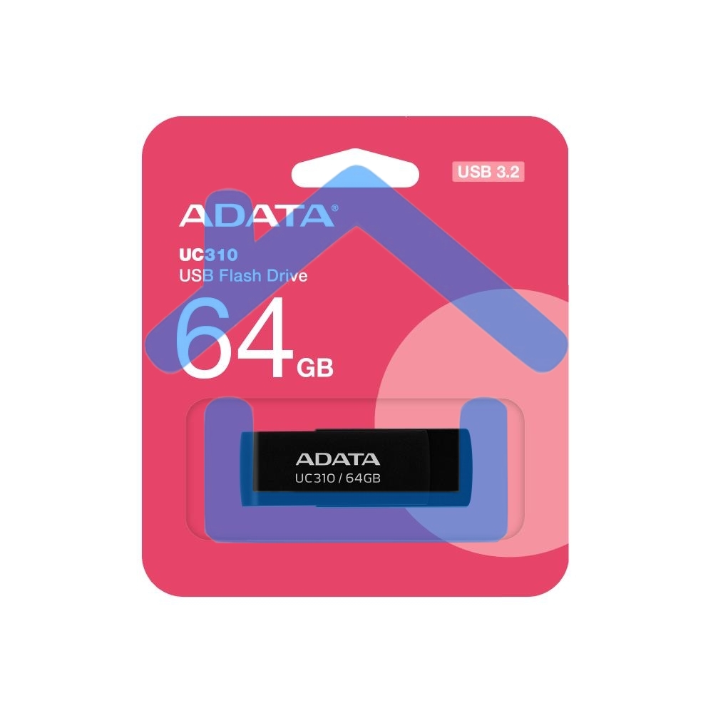 Флешка USB R/W ADATA R/W USB3 64Gb UC310-64G-RBK