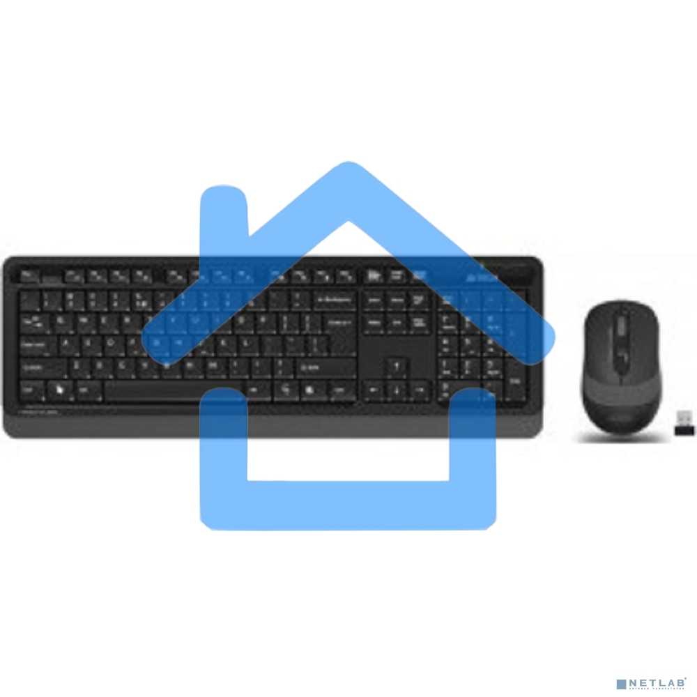 Клавиатура + мышь A4Tech Fstyler FG1010 клав:черный/серый мышь:черный/серый USB беспроводная Multimedia