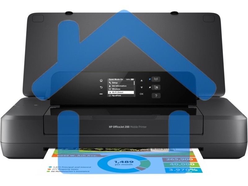 Принтер струйный HP OfficeJet 202 (N4K99C), A4, цветной, печ. до 10 стр/мин. (ч/б) до 7 стр/мин. (цвет), 1200 x 1200 dpi (ч/б) 1200 x 4800 dpi (цвет), USB, Wi-Fi