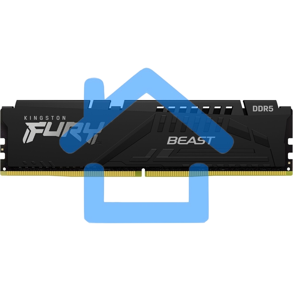 Оперативная память Kingston Fury Beast, DDR5, 16Gb (1x16Gb), 6000MHz, CL36, DIMM, с радиатором, черный
