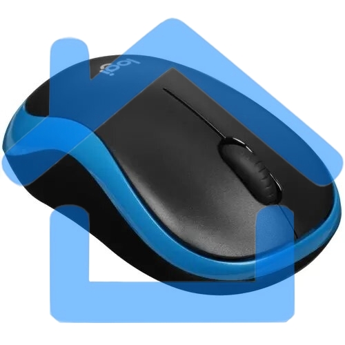 Мышь беспроводная Logitech M185 синий, 1000 dpi, радиоканал, USB, кнопки - 3