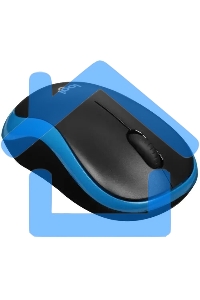 Мышь беспроводная Logitech M185 синий, 1000 dpi, радиоканал, USB, кнопки - 3