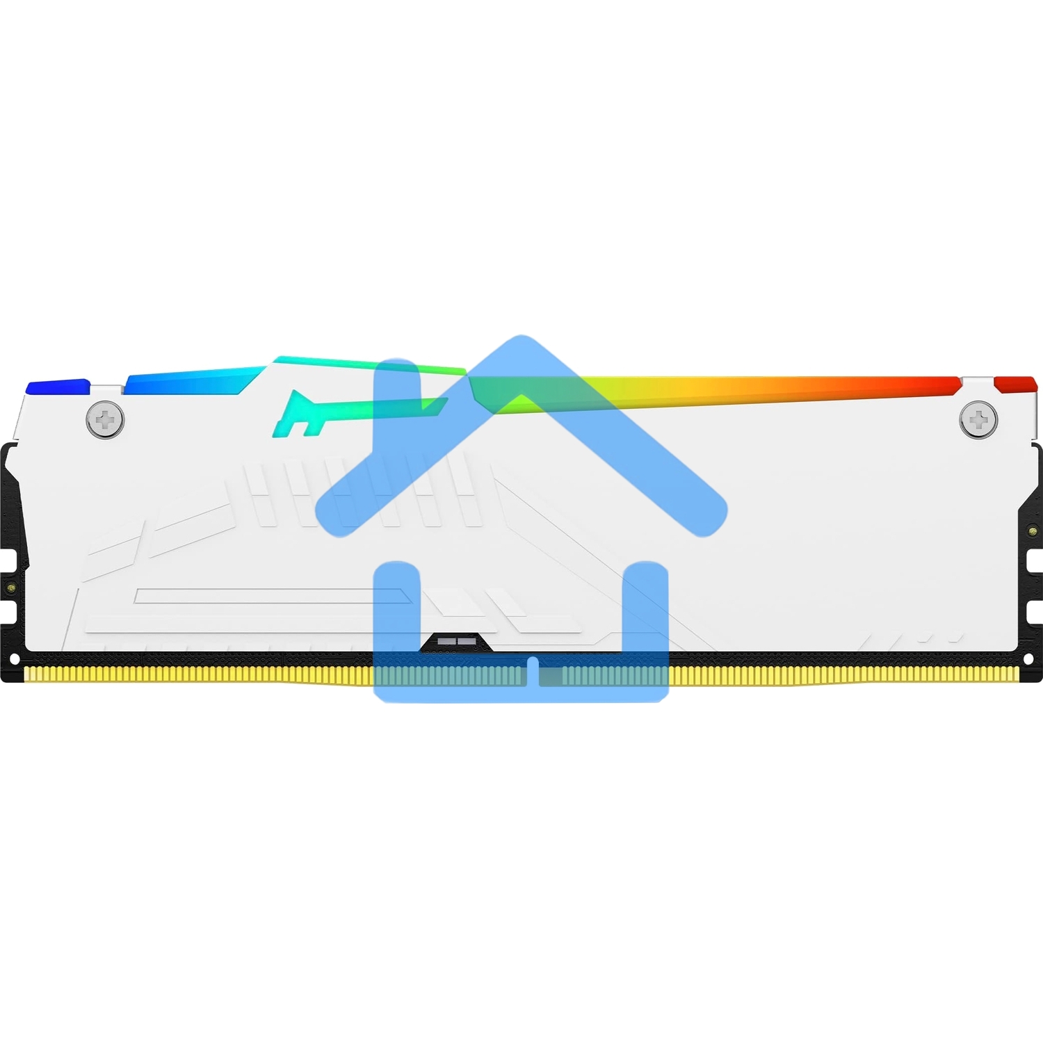 Оперативная память Kingston Fury Beast, DDR5, 16Gb (1x16Gb), 5600MHz, CL40, DIMM, радиатор, RGB, белый