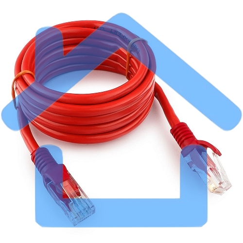 Патч-корд UTP Cablexpert кат.5e, 2м, литой, многожильный (красный)