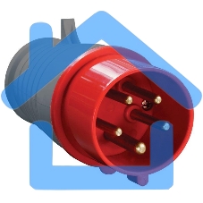 Вилка 015 3Р + РЕ+ N 16А 380В IP44 ИЭК