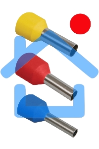 Наконечник-гильза Е1508 1.5кв.мм красн. (уп.20шт) IEK UGN10-4-D15-03-08