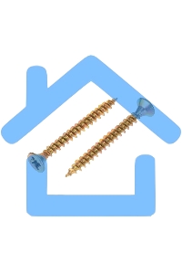 Саморез универсальный KRANZ 3.5х35, желтый цинк, пакет (25шт.)