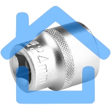 Головка торцевая, 24 мм, 12-гранная, CrV, под квадрат 1/2