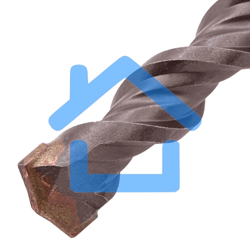 Бур по бетону Denzel двойная спираль, Cobalt W-tip, 16x310 мм, SDS PLUS