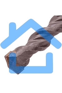 Бур по бетону Denzel двойная спираль, Cobalt W-tip, 16x310 мм, SDS PLUS