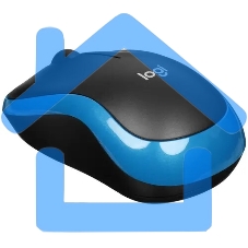 Мышь беспроводная Logitech M185 синий, 1000 dpi, радиоканал, USB, кнопки - 3