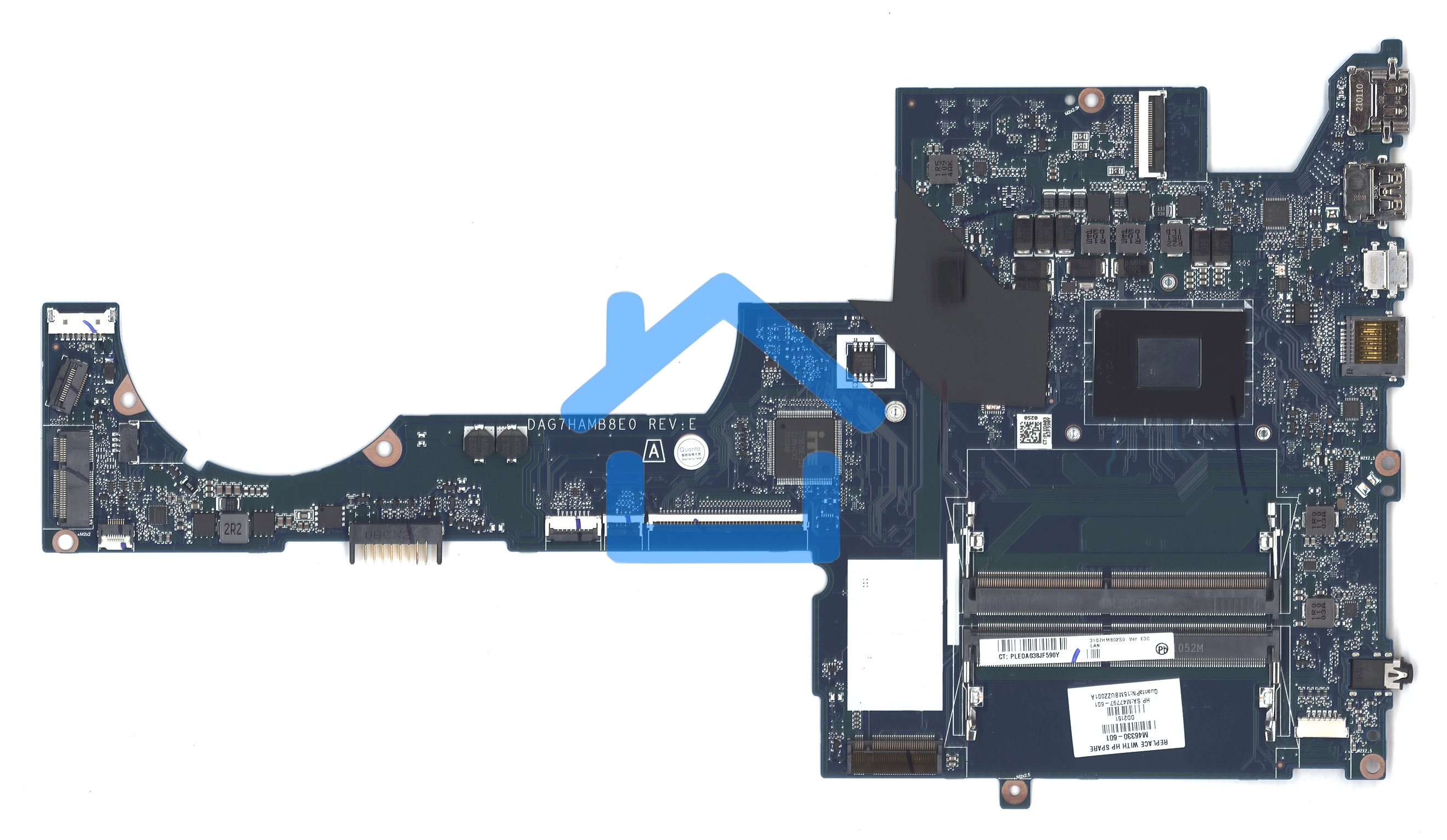 Материнская плата HP 15-EH Ryzen 5 5500U