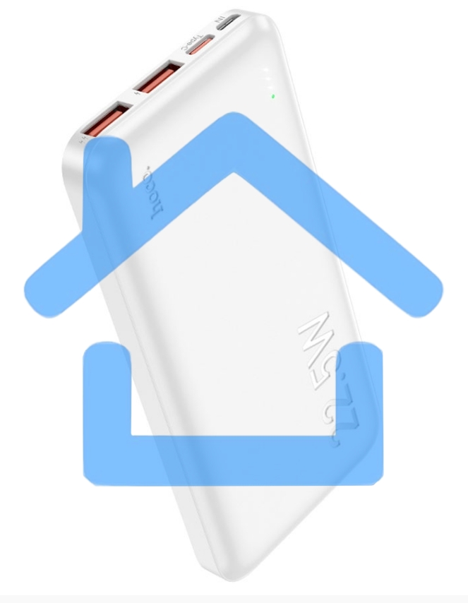 Портативный аккумулятор Hoco J101 Astute 10000mAh QC3.0/PD3.0 22.5W 5A 2xUSB-A/USB-C белый (J101 ASTUTE белый)