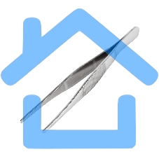 Пинцет прямой, рифленый 125 мм (блистер) Rexant