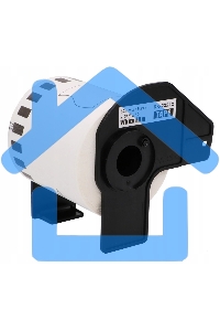 Пленочная клеящаяся лента Brother DK22212 62 мм x 15.24 м, черный шрифт, белый фон