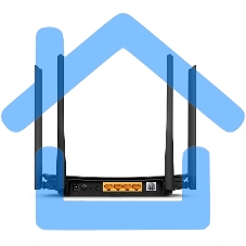 Роутер беспроводной TP-Link Archer VR300 AC1200 10/100BASE-TX/ADSL черный