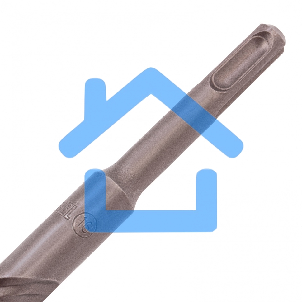 Бур по бетону Denzel двойная спираль, Cobalt W-tip, 16x310 мм, SDS PLUS