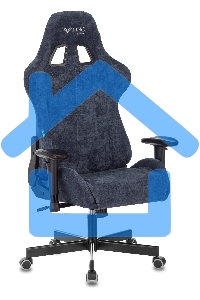 Кресло игровое Бюрократ VIKING KNIGHT LT27 FABRIC синий крестовина металл/пластик