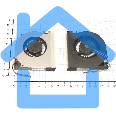 Вентилятор (кулер) для ноутбука Asus A7 A9 F5 F50 X50 X53 X61 3-pin