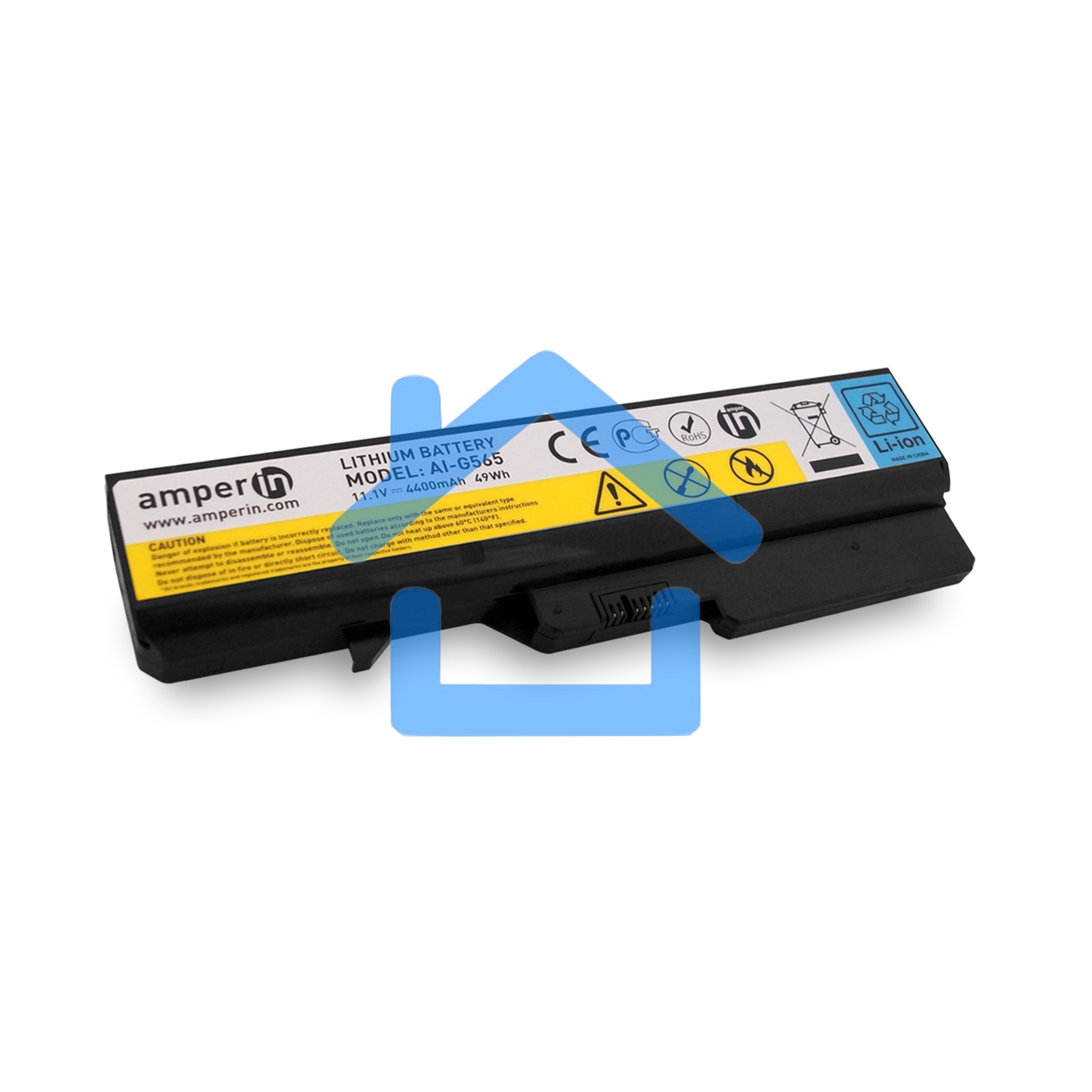 Аккумуляторная батарея Amperin для ноутбука Lenovo IdeaPad G, Z Series 11.1V 4400mAh (49Wh)