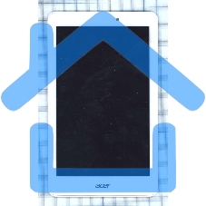 Модуль (матрица + тачскрин) для Acer Iconia Tab A1-850 белый с рамкой