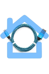 Кабель Gembird USB 2.0 Cablexpert CC-mUSB2bl1m, AM/microBM 5P, 1м, нейлоновая оплетка, алюминиевые разъемы, синий, пакет