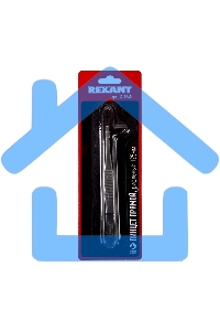 Пинцет прямой, рифленый 125 мм (блистер) Rexant