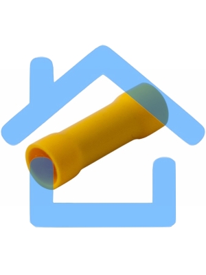 Соединительная гильза изолированная L-26 мм 4-6 мм² (ГСИ 6.0/ГСИ 4,0-6,0) желтая Rexant