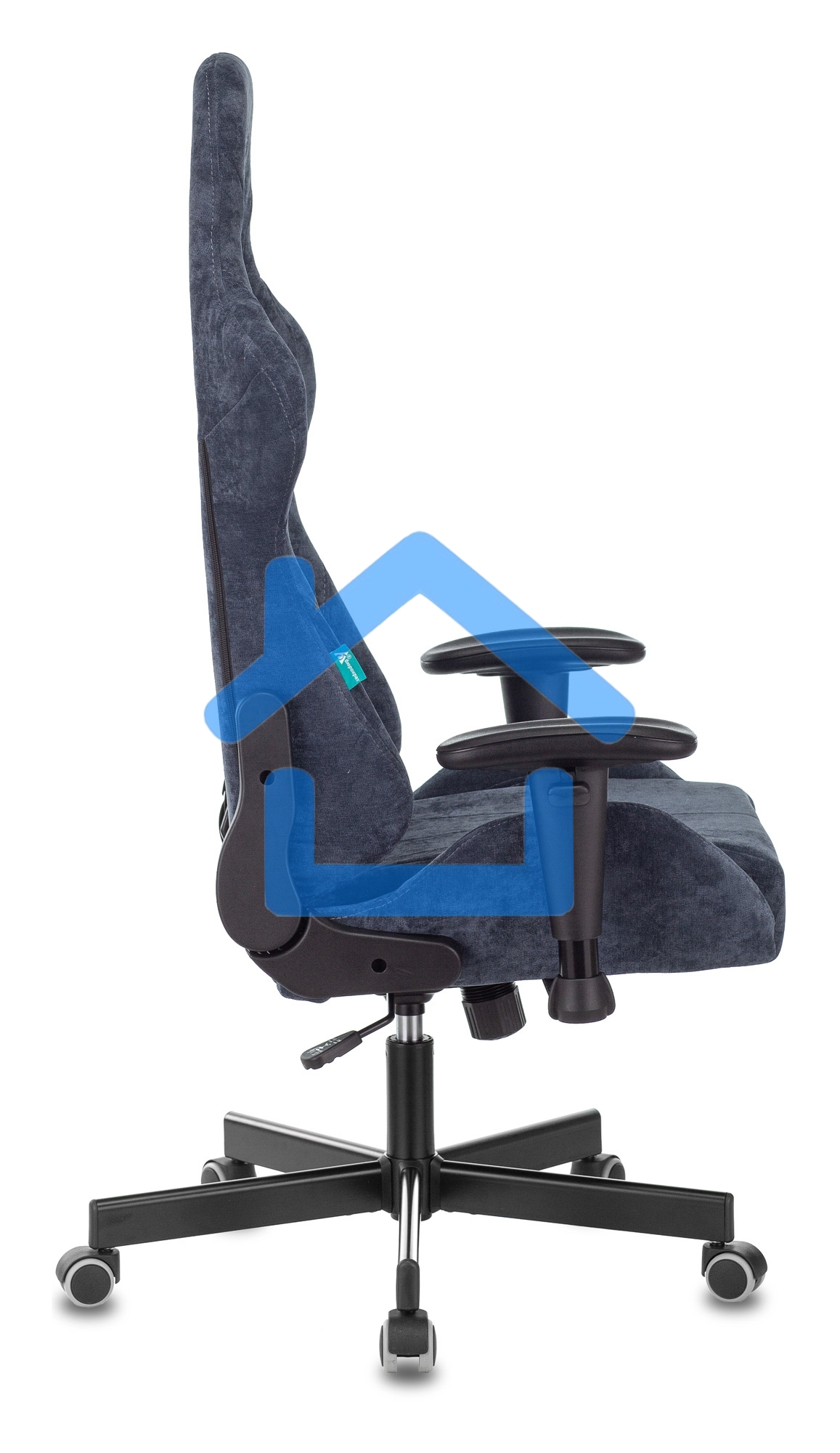 Кресло игровое Бюрократ VIKING KNIGHT LT27 FABRIC синий крестовина металл/пластик