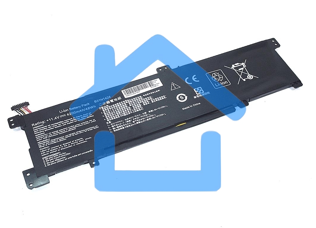 Аккумуляторная батарея для ноутбука Asus K401L 11.4V 48Wh OEM черный