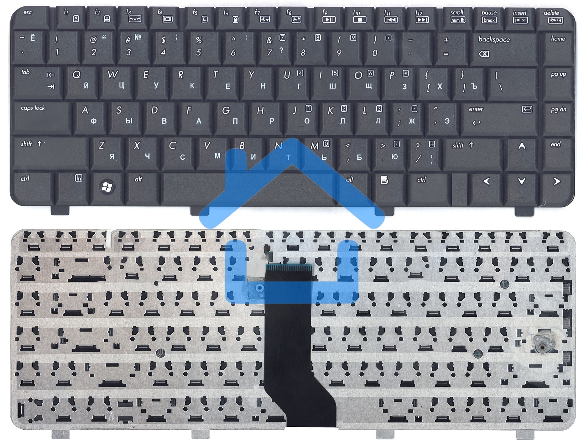 Клавиатура для ноутбука HP Compaq 6520S 6720S 540 550 черная
