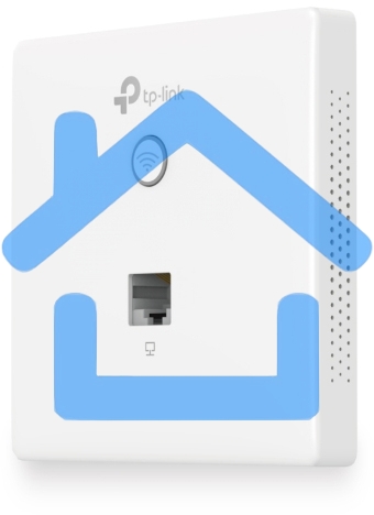 Точка доступа TP-Link Omada AC1200 wireless MU-MIMO Gigabit wall-plate Access Point, 1 Gigabit downlink port, 1 gigabit uplink port, 802.3af/at PoE in, wall plate mounting, support standalone mode and controlled by Omada SDN controller (Software/hardware/