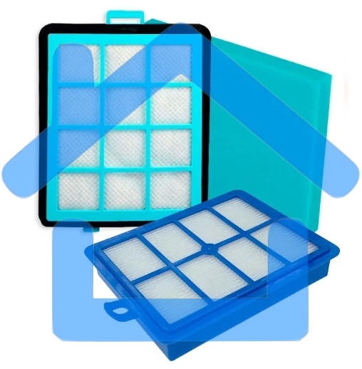 Комплект фильтров для пылесоса Philips FC8760, FC8769, FC9712, FC9714, FC9720, FC9725