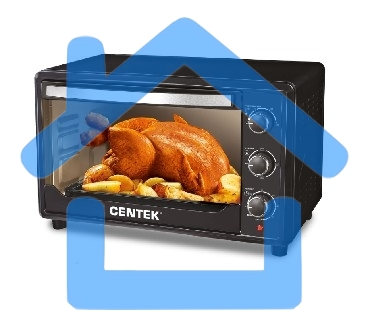 Мини-печь Centek CT-1538-50 BLACK