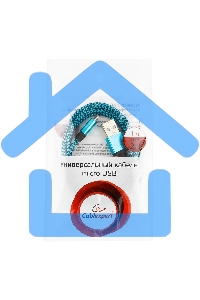 Кабель Gembird USB 2.0 Cablexpert CC-mUSB2bl1m, AM/microBM 5P, 1м, нейлоновая оплетка, алюминиевые разъемы, синий, пакет