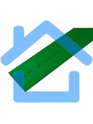 Термоусаживаемая трубка Rexant 40,0/20,0 мм, зеленая, упаковка 10 шт. по 1 м