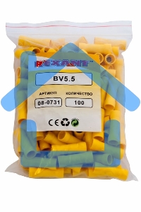 Соединительная гильза изолированная L-26 мм 4-6 мм² (ГСИ 6.0/ГСИ 4,0-6,0) желтая Rexant