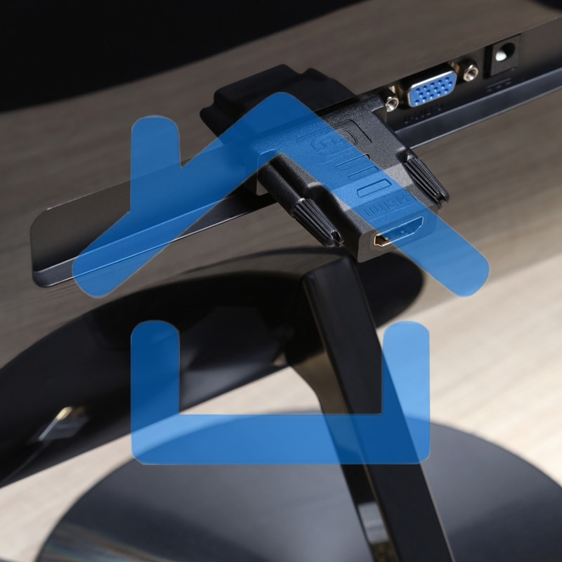 Переходник Rexant (17-6811) ПЕРЕХОДНИК шт.DVI - гн.HDMI GOLD