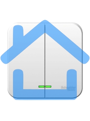 Выключатель 2-кл. ОП BLANCA (сх.5) 10А 250В изол. пласт. с подсветкой белый SchE BLNVA105111