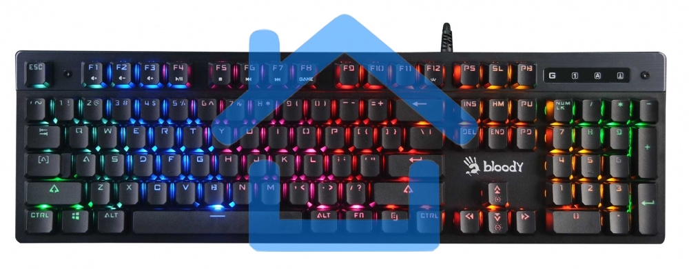 Клавиатура A4Tech Bloody B500N проводная USB серый