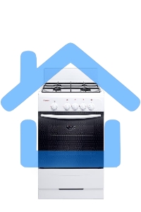 Плита газовая Gefest ПГ 3200-08 белый, конфорок 4 шт, духовка 42 л, 50 см x 85 см x 53 см